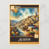 Algerien | Vintage Malerei Postkarte (Vorderseite)