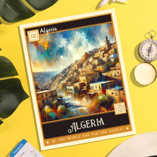 Algerien | Vintage Malerei Postkarte