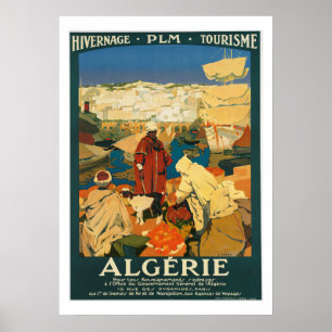 Algerien Vintage Travel Poster