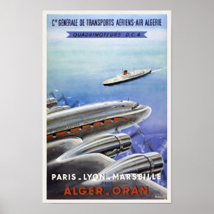 Algerien Vintage Travel Poster