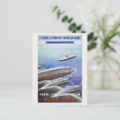 Algerien Vintage Travel Poster Postkarte (Stehend Vorderseite)