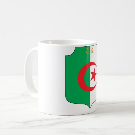 Algerien-Wappen Kaffeetasse (Vorderseite Links)