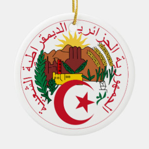 Algerien-Wappen Verzierung Keramikornament