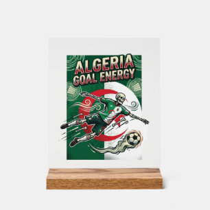 Algerien Ziel Energie Skelett Stürmer Nationen Fet Acrylschild