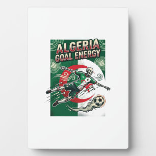 Algerien Ziel Energie Skelett Stürmer Nationen Fet Fotoplatte