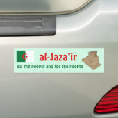 Algerienflagge + Karte Autoaufkleber (Auf Auto)