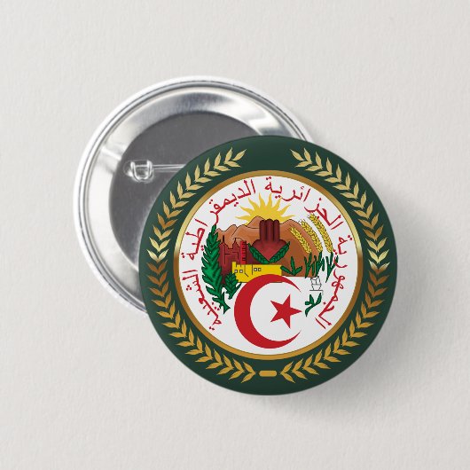 Algerienwappen Button (Vorne & Hinten)