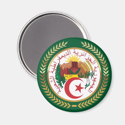 Algerienwappen Magnet (Vorderseite/Rückseite)