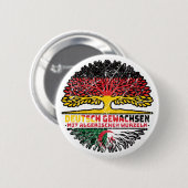 Algerisch Deutsch Deutschland Baum Wurzel Button (Vorne & Hinten)