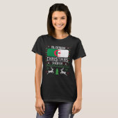Algerische Flagge Algerischer Weihnachtssüßer T-Shirt (Vorne ganz)