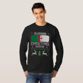 Algerische Flagge Algerischer Weihnachtssüßer T-Shirt (Vorne ganz)