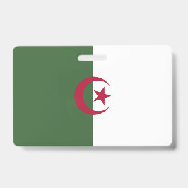 Algerische Flagge Ausweis