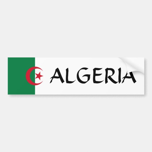 algerische Flagge Autoaufkleber (Vorne)