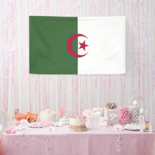 Algerische Flagge Banner