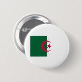 algerische Flagge Button (Vorne & Hinten)