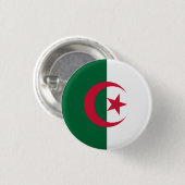 algerische Flagge Button (Vorne & Hinten)