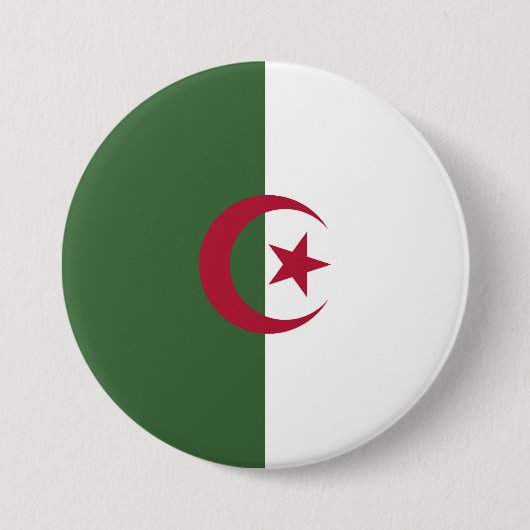 Algerische Flagge Button (Vorderseite)