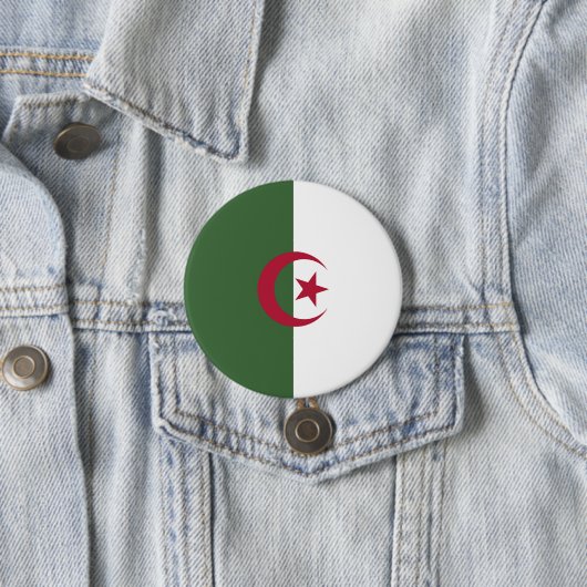 Algerische Flagge Button (Beispiel)