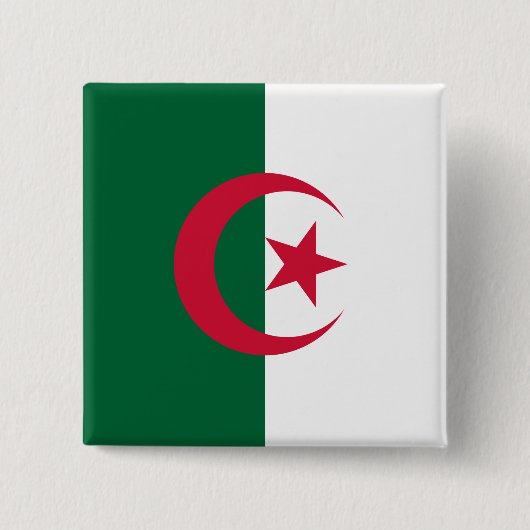 algerische Flagge Button (Vorderseite)
