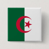 Algerische Flagge Button (Vorderseite)