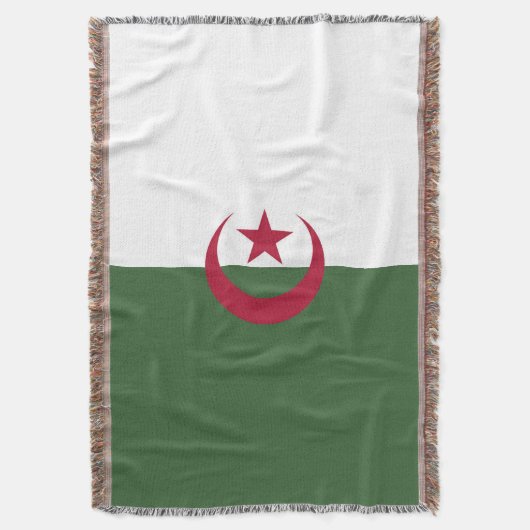 Algerische Flagge Decke (Vorderseite Vertikal)