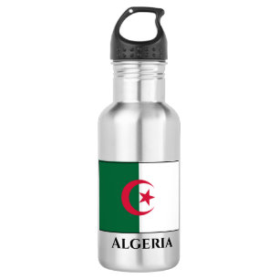 Algerische Flagge Edelstahlflasche