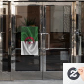 algerische Flagge Fensteraufkleber (Büro Tür)