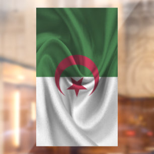 algerische Flagge Fensteraufkleber