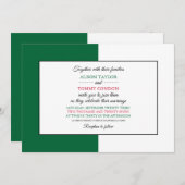 Algerische Flagge, Flagge Algeriens Hochzeit Einladung (Vorne/Hinten)