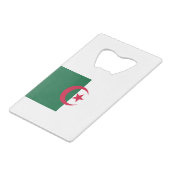 algerische Flagge Geldbeutel Flaschenöffner (Rückseite Schrägansicht)