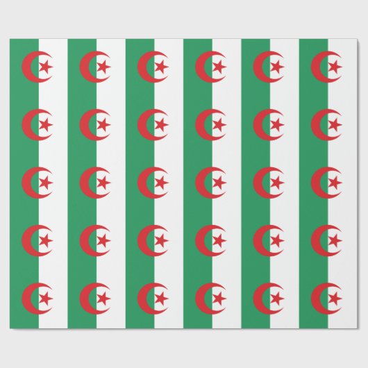 algerische Flagge Geschenkpapier (Flach)