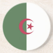 Algerische Flagge Getränkeuntersetzer (Vorne)