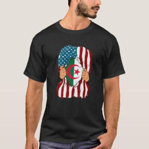 Algerische Flagge in mir Zuhause Pride Algerien Am T-Shirt