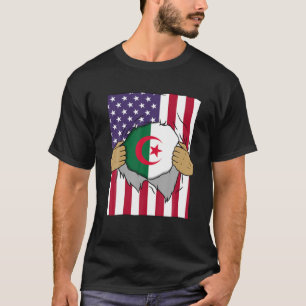 Algerische Flagge in mir Zuhause Pride Algerien Am T-Shirt