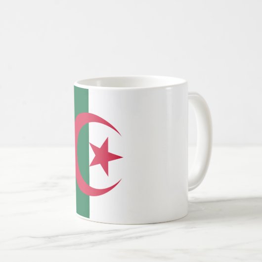 algerische Flagge Kaffeetasse (VorderseiteRechts)