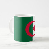 algerische Flagge Kaffeetasse (Vorderseite Links)