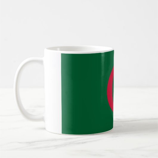algerische Flagge Kaffeetasse (Links)
