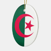 algerische Flagge Keramik Ornament (Links)