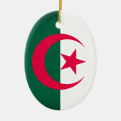 algerische Flagge Keramik Ornament (Vorne)