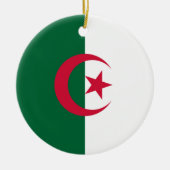 algerische Flagge Keramik Ornament (Vorne)