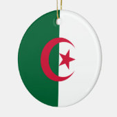 algerische Flagge Keramik Ornament (Links)