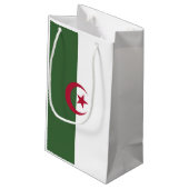 Algerische Flagge Kleine Geschenktüte (Rückseite Schrägansicht)