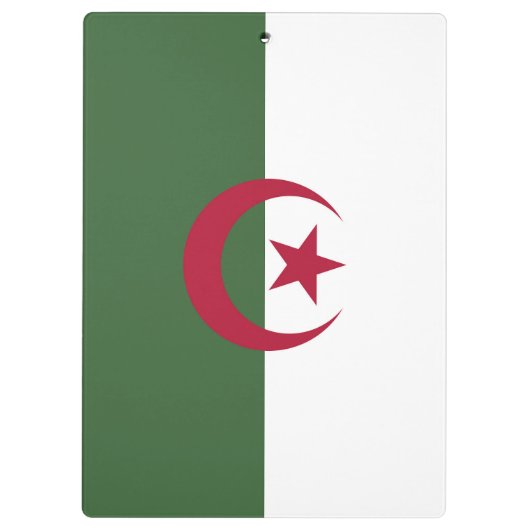 Algerische Flagge Klemmbrett (Rückseite)