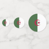 Algerische Flagge Konfetti (Rückseiten)