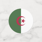 Algerische Flagge Konfetti (Klein Vorderseite)