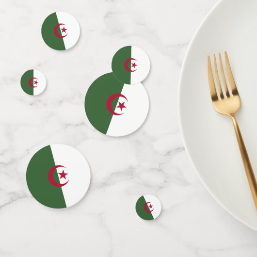 Algerische Flagge Konfetti (Gruppe)