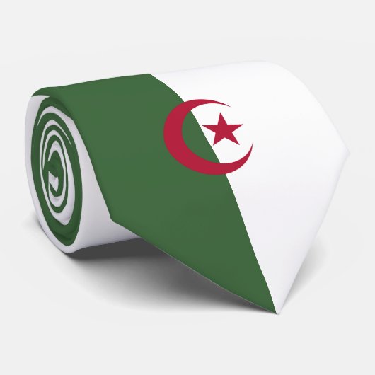 Algerische Flagge Krawatte (Gerollt)