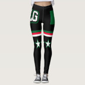 algerische Flagge Leggings (Vorderseite)