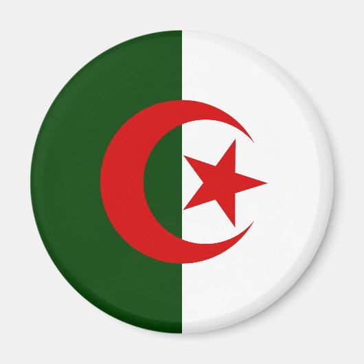 algerische Flagge Magnet (Vorne)