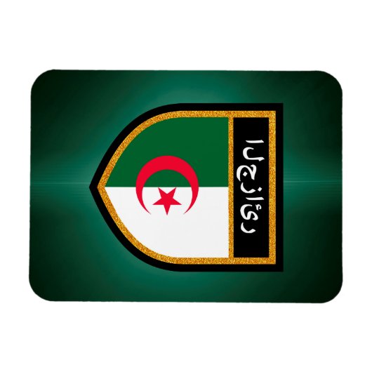 algerische Flagge Magnet (Horizontal)